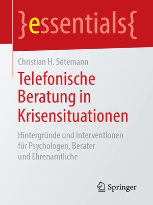 cover image of Telefonische Beratung in Krisensituationen